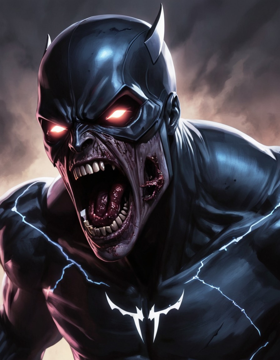 black bolt, zombie, scream, superpower, marvel comics, marvel