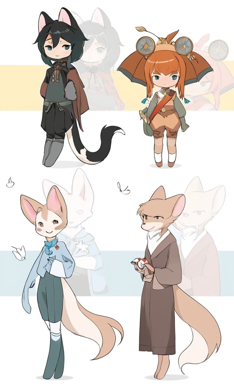 digitalart, adoptablesopen, adoptable, characterdesign, anthro, fantasy, kemonomimi, setprice