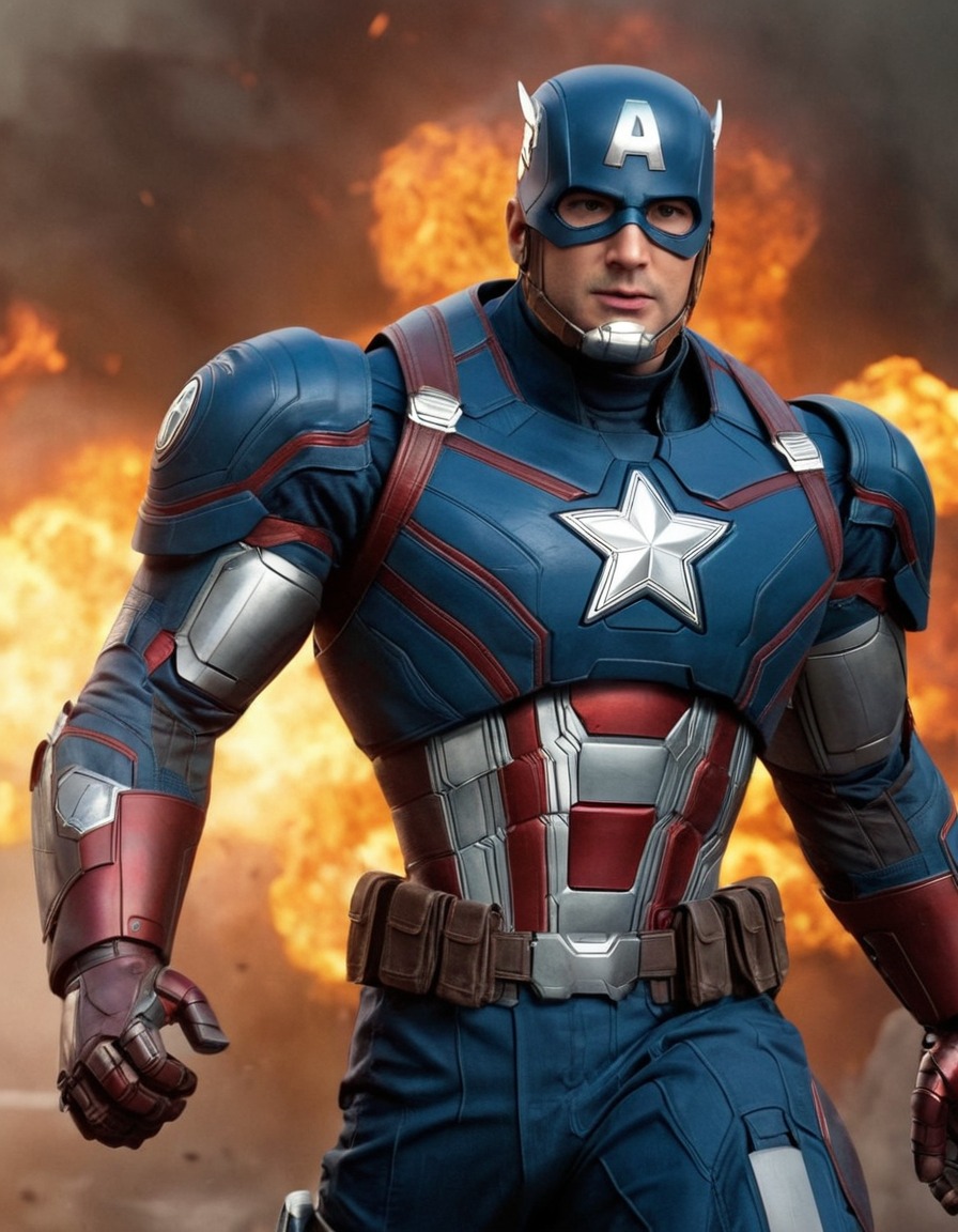 captain america, robot, marvel, superhero, artificial intelligence