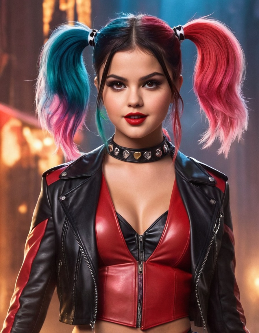 selena gomez, harley quinn, actress, dc comics, superhero, action, cosplay