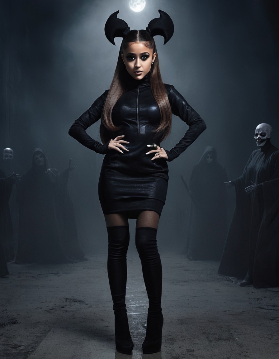 ariana grande, evil, dark, sinister, fashion, music icon