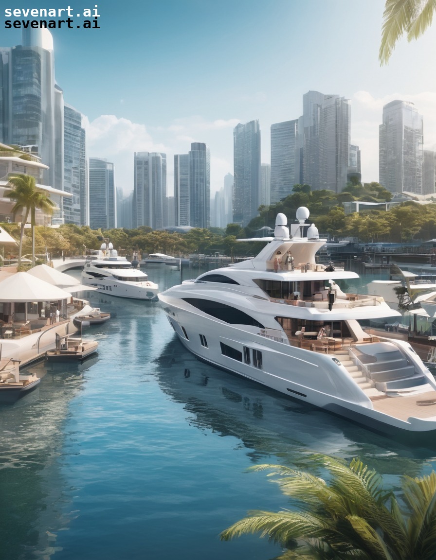 cityscape, waterfront, luxury, yachts, cafes, modern city, city