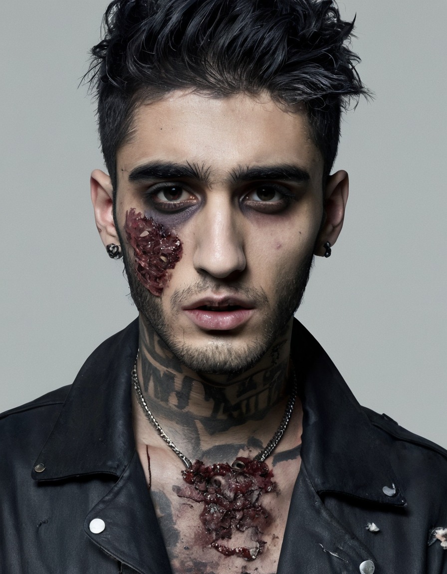 zayn malik, zombie, horror, undead, pop culture, celebrities