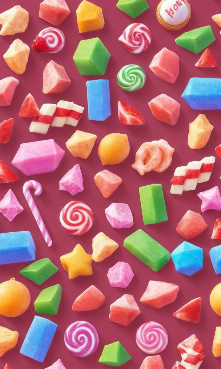 wallpaper, candy, pixelated, sweets