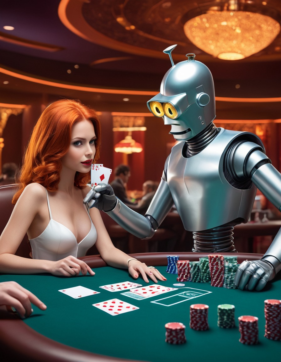 futuristic, casino, fry, bender, poker, gambling, futurama