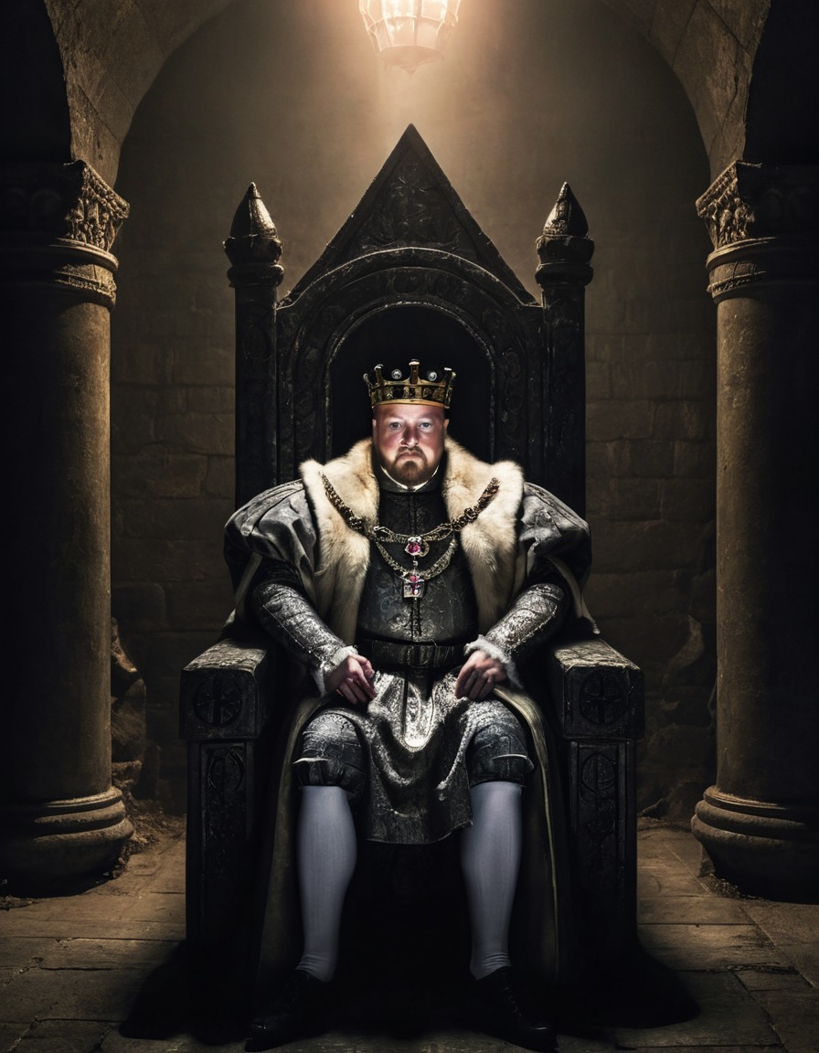 henry viii, throne, underground chamber, royalty, history