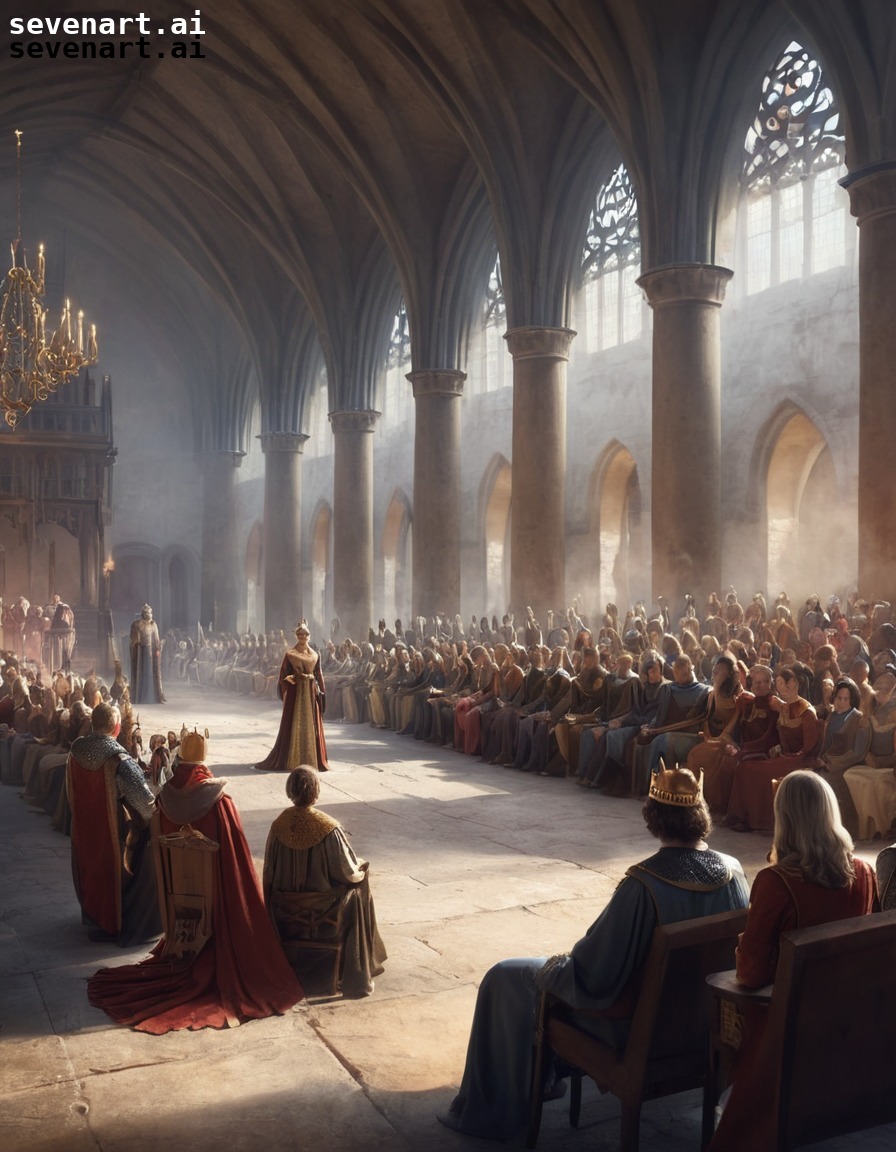 medieval, court, king, queen, audience, middle ages