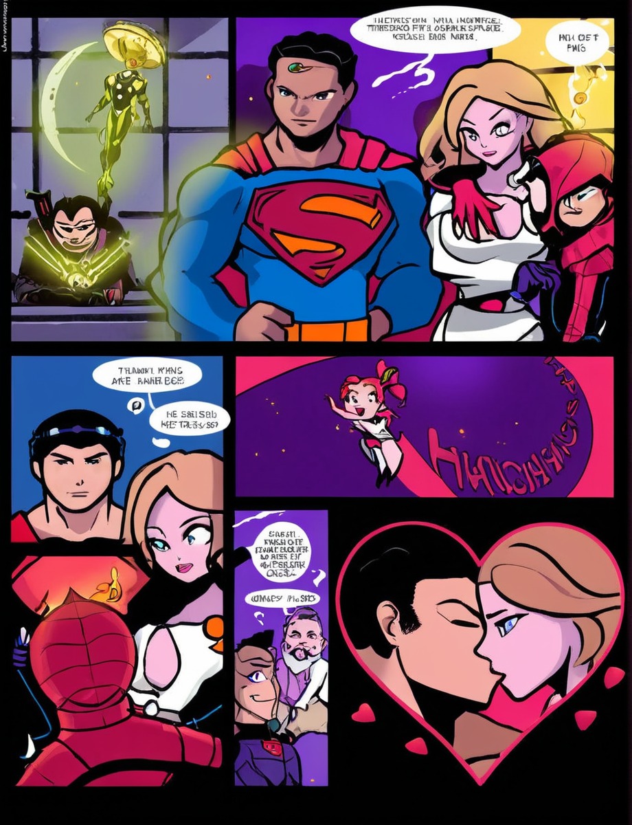 caroldanvers, crossover, doctoroctopus, greenlantern, marvel, powergirl, romanticcouple, shipping, spiderman, superman, spidermanmarvel