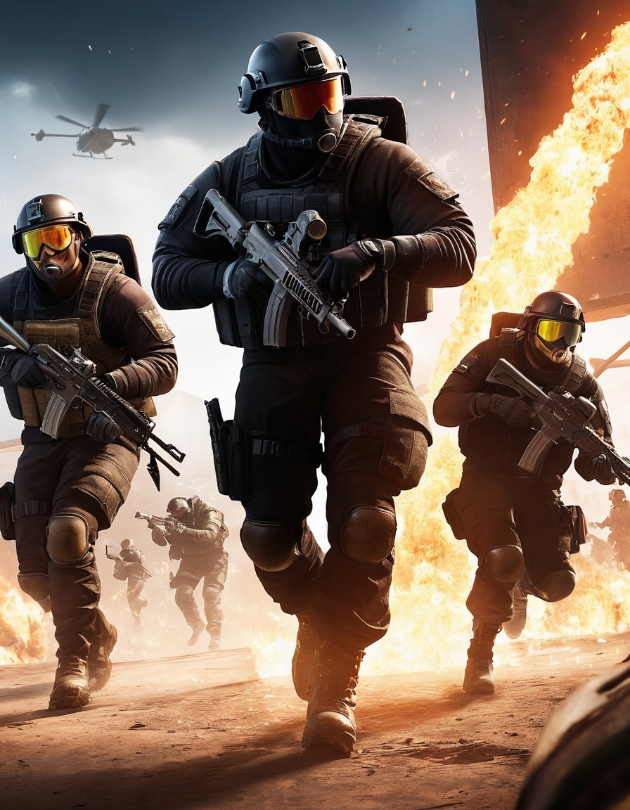 rainbow six siege, tactical shooter, video game, intense, operators, combat, firefight, computer games