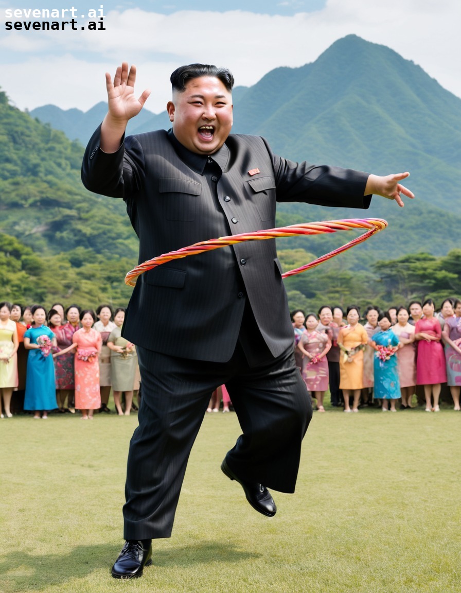 kim jong-un, world record, hula hooping, challenge, determination, north korea