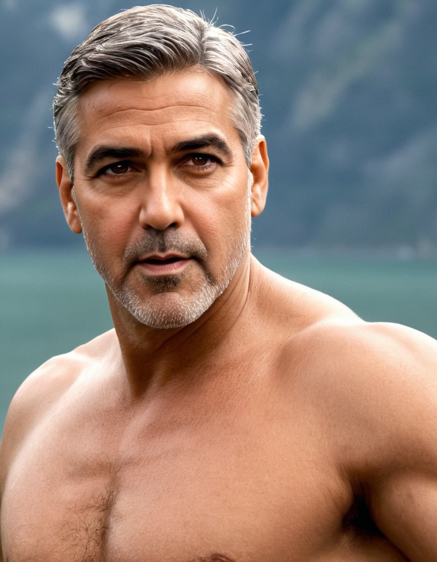 george clooney, celebrity, muscular, fitness, action, hollywood, actor