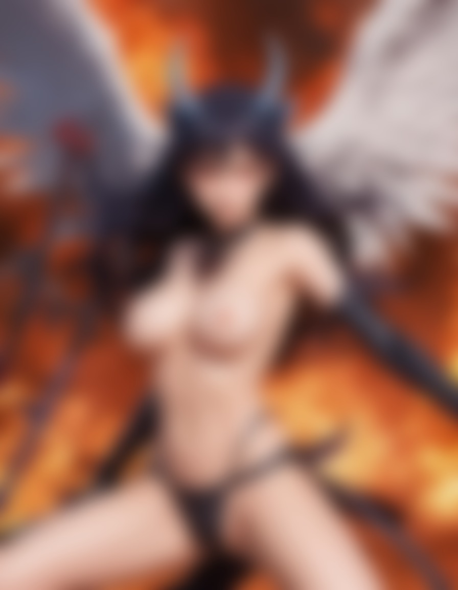 demoness, angel, battle, seduction, angels, demons, anime