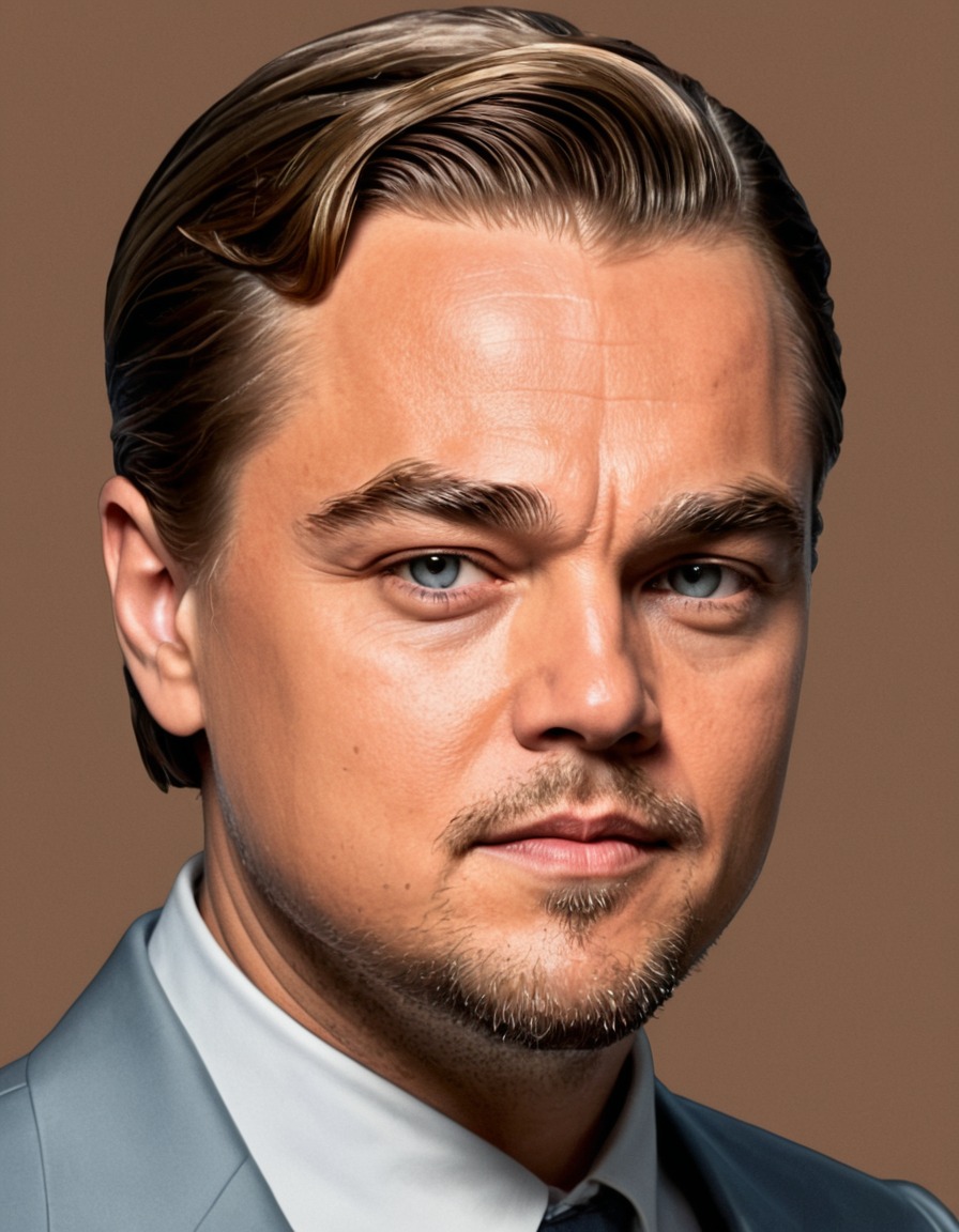 leonardo dicaprio, celebrity, painting, funny, art, humor, pop culture