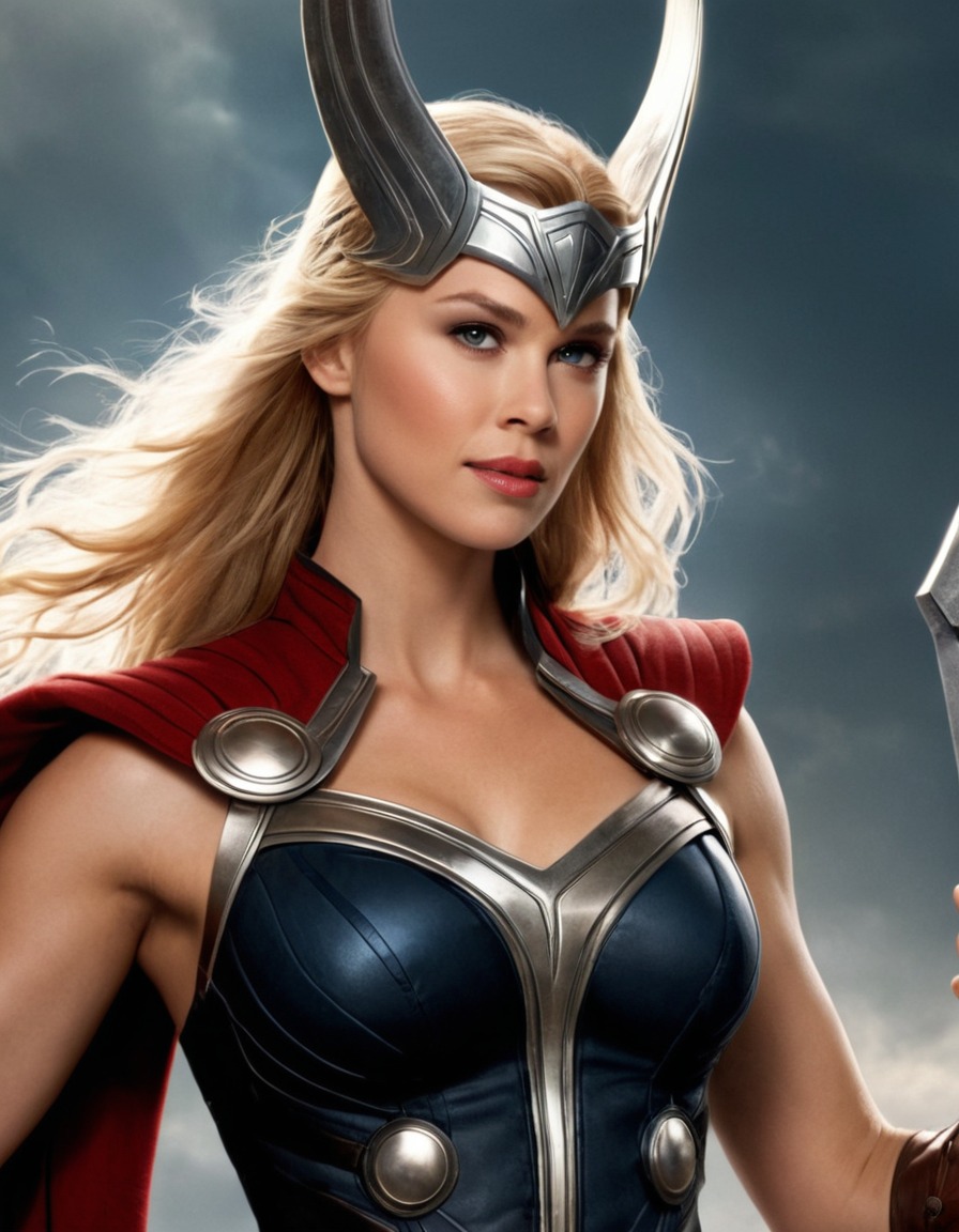 thor, female thor, norse mythology, superhero, marvel, asgard, gender transformation