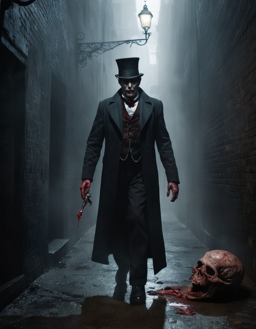 dr. jekyll, horror, dark alley, undead, transformation, zombies, halloween, zombie