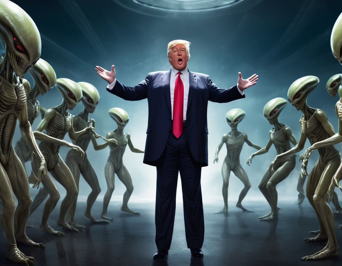 humorous, dance-off, aliens, politics, extraterrestrial, trump, donaldtrump