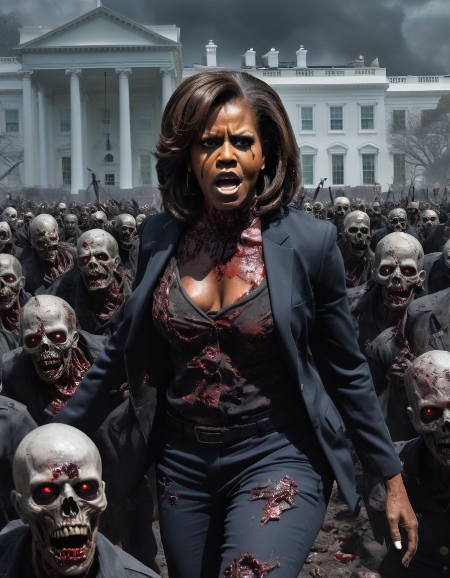 michelle obama, zombie, undead, white house, celebrities