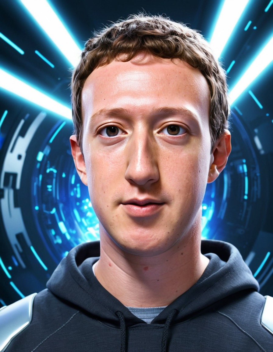 mark zuckerberg, anime, cybernetic enhancements