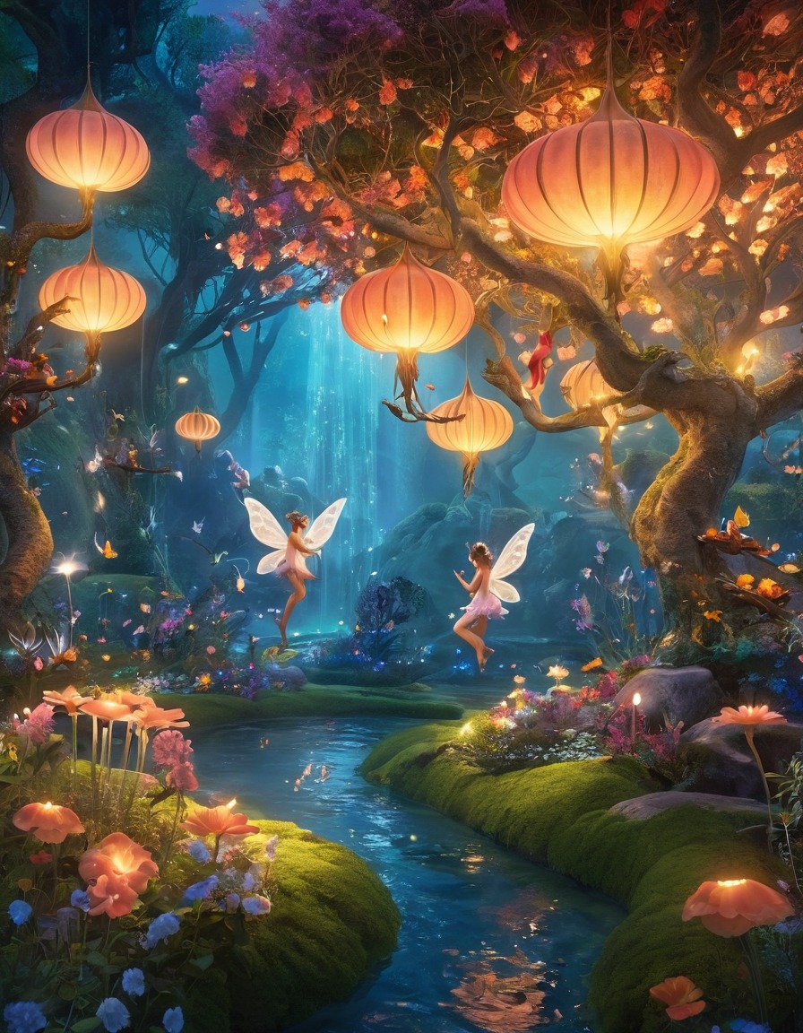 magical, garden, fairies, talking animals, enchanting, fantastic