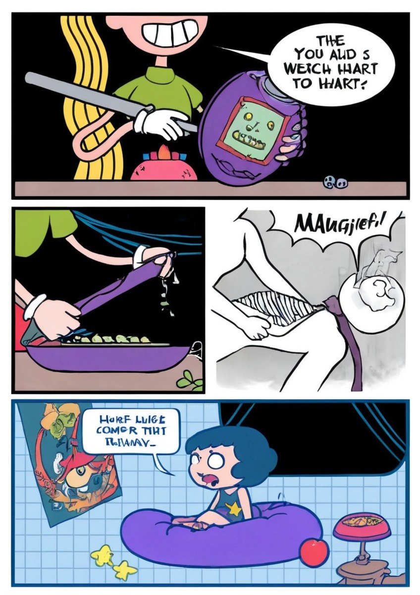 comic, sailormoon, doll, gore, horror, tamagotchi, toys, webcomic