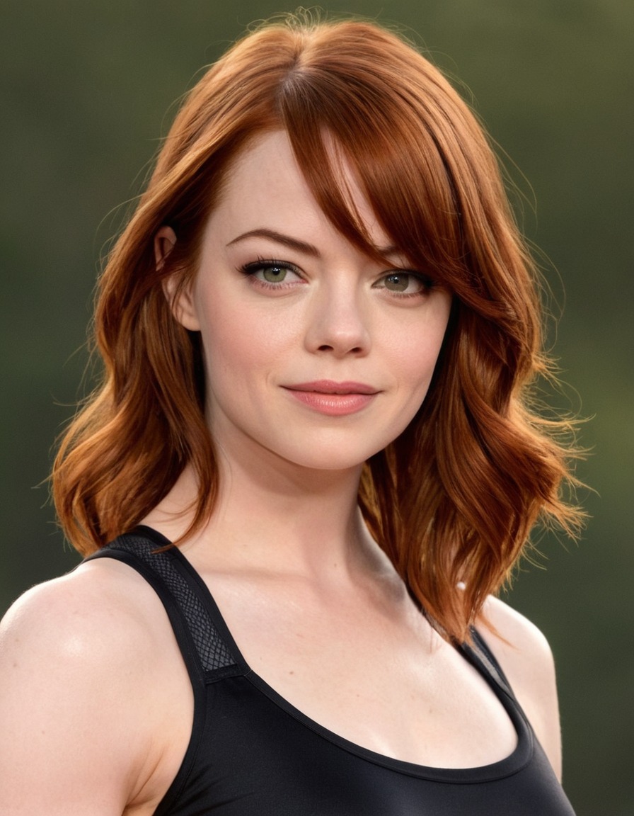 emma stone, actress, celebrity, muscular fitness, exercise, action, fitness routine