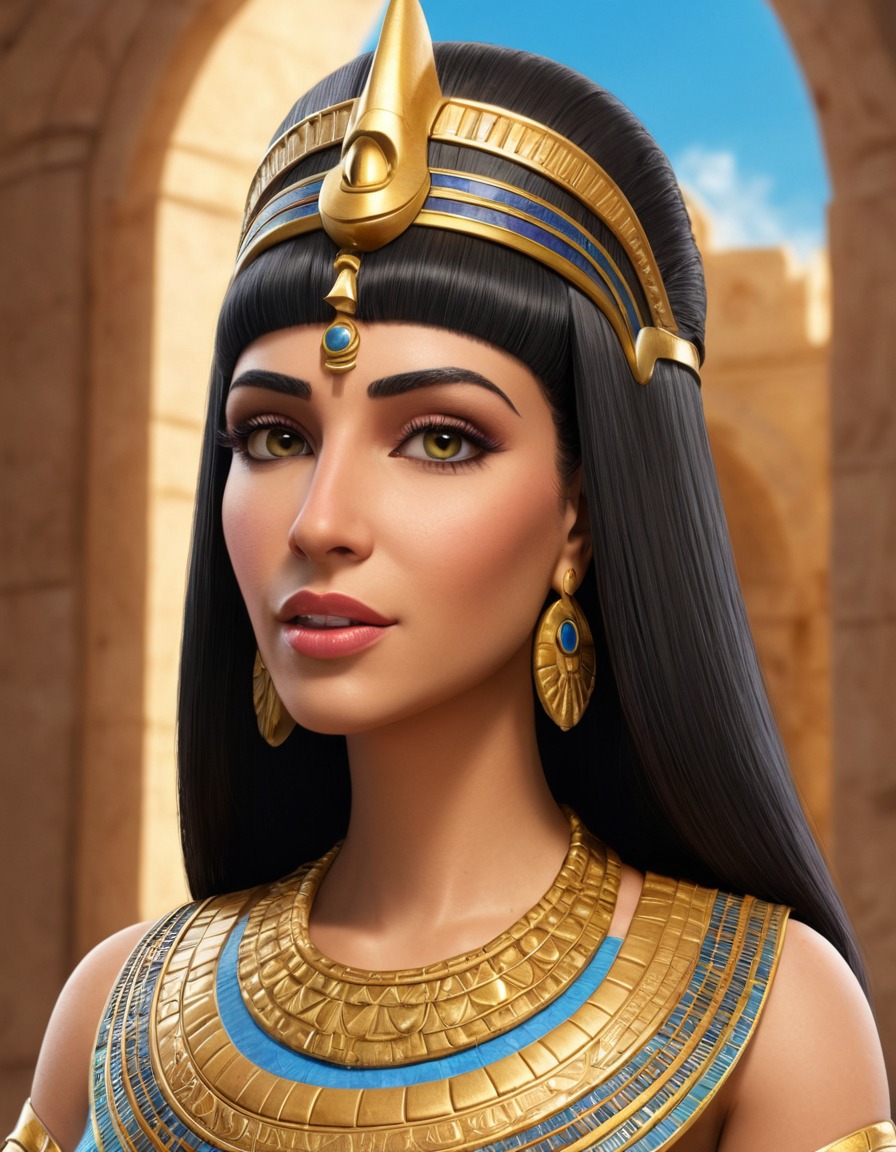 humor, cleopatra, modern queen, daily struggles, caricature, funny