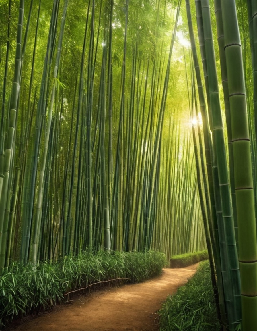 nature, bamboo, forest, beautiful bamboo forest