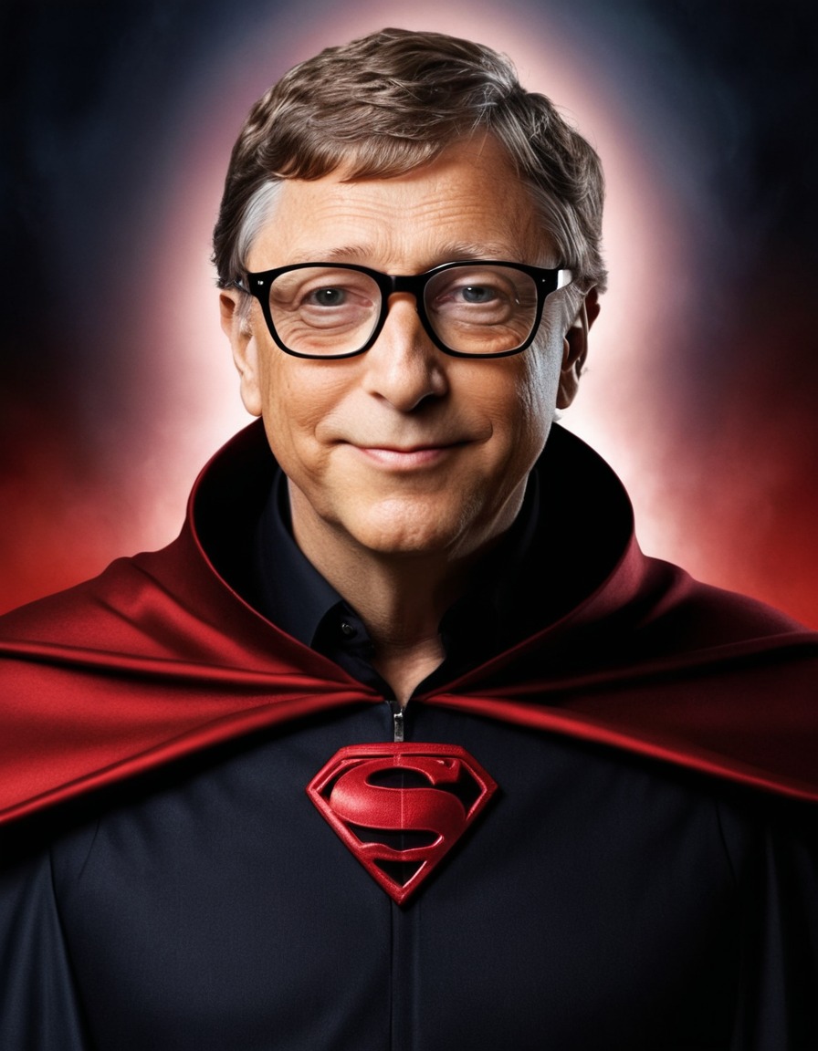 bill gates, vampire, glasses, cape