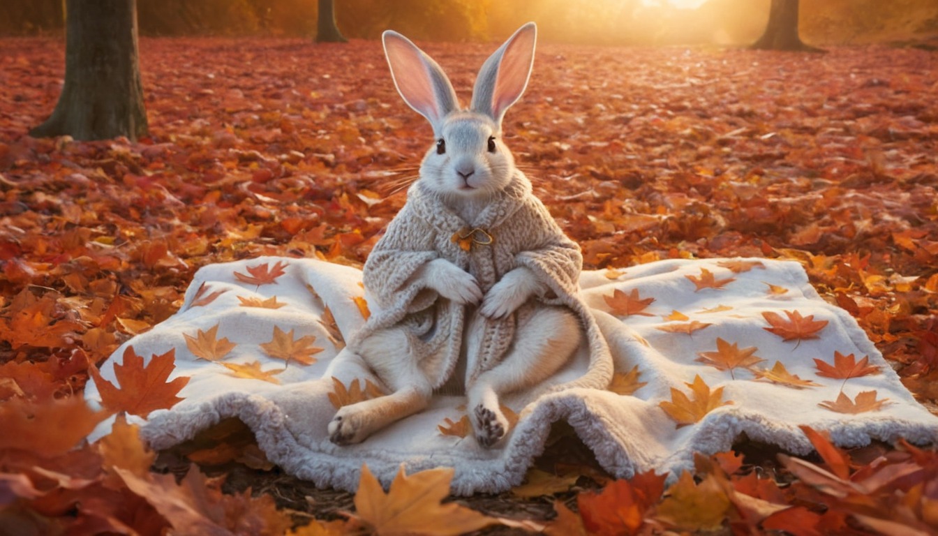 digitalart, rabbit, wallpaper, autumn, creature, dark, epic, fall, fantasy, fantasyart, fantasyartwork, fantasycharacter, fantasyillustration, fantasylandscape, horror, leaves, macabre, magic, mythology, pullover, scifi, scififantasy, sweater, scifiartwork, aiart, dailychallenge, sweaterweather, jamesar, noaihaters