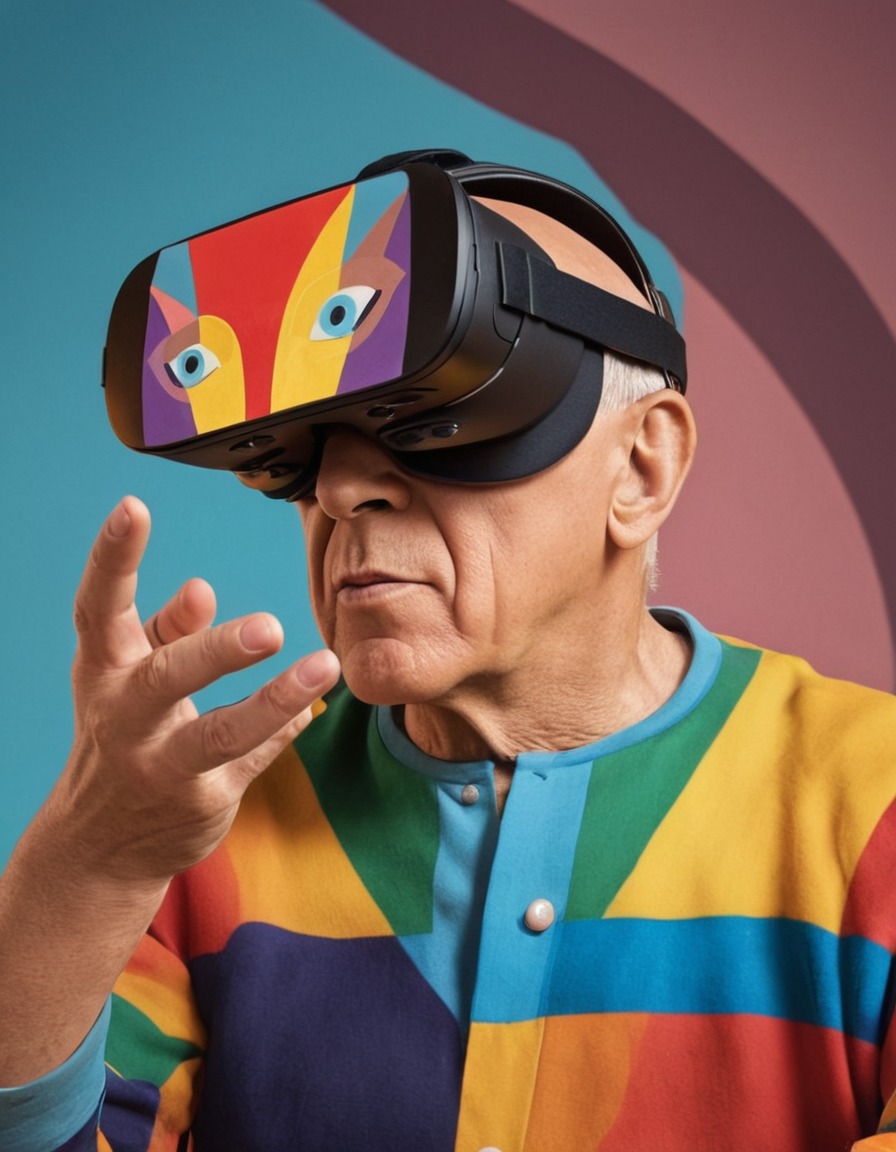 pablo picasso, virtual reality, art, technology, innovation