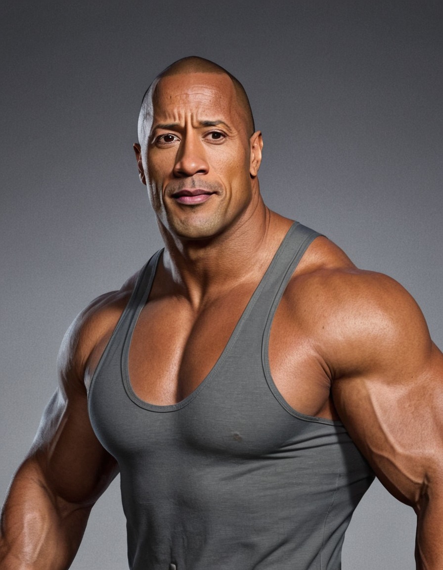 dwayne johnson, the rock, funny, painting, celebrity, entertainment, humor