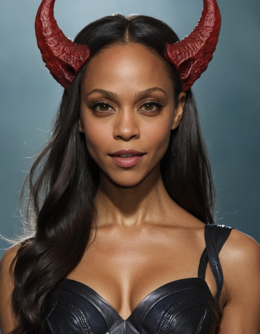 zoe saldana, actress, celebrity, demon, hollywood, entertainment