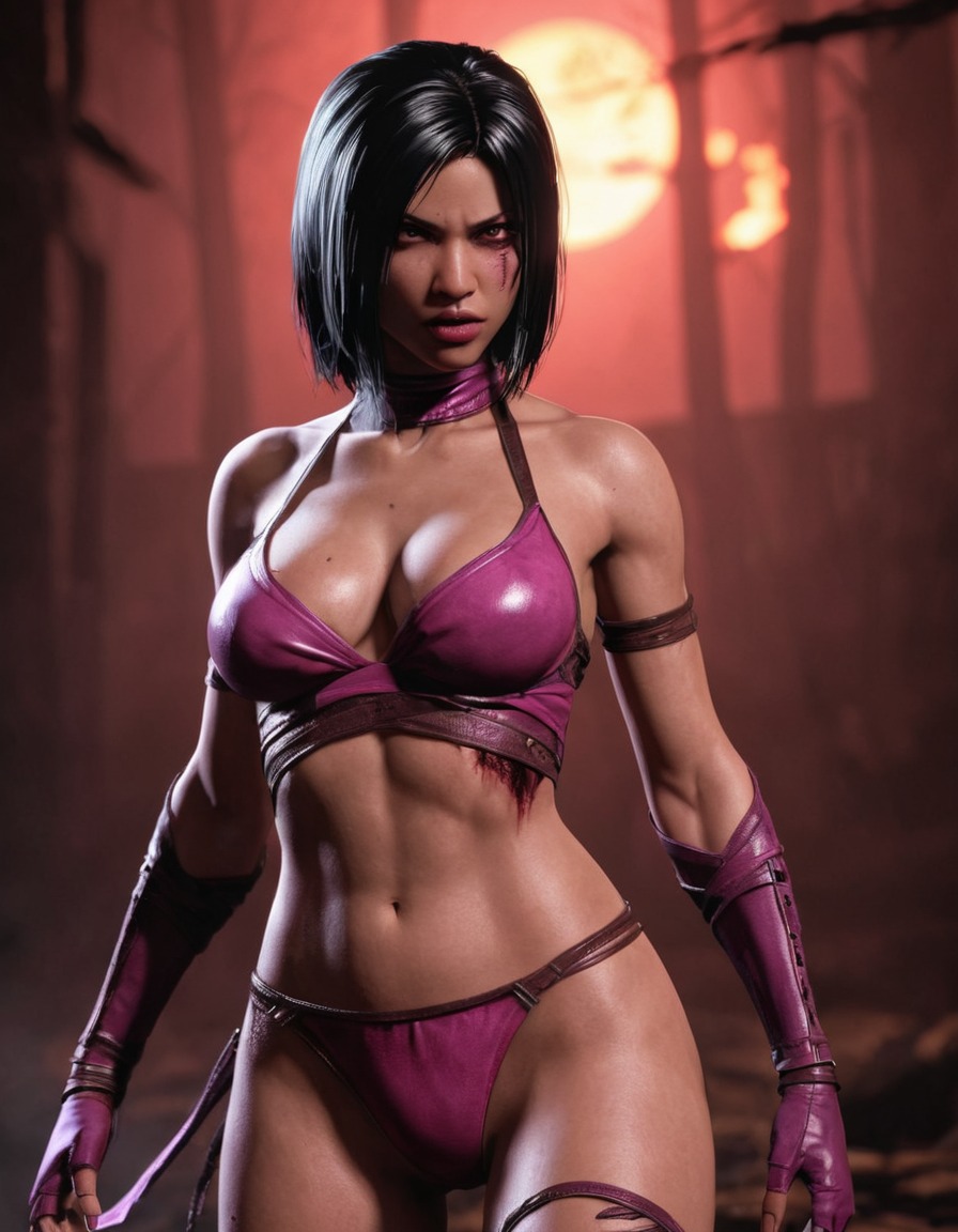 mortal kombat, mileena, combat, video game, fighting, character, videogame