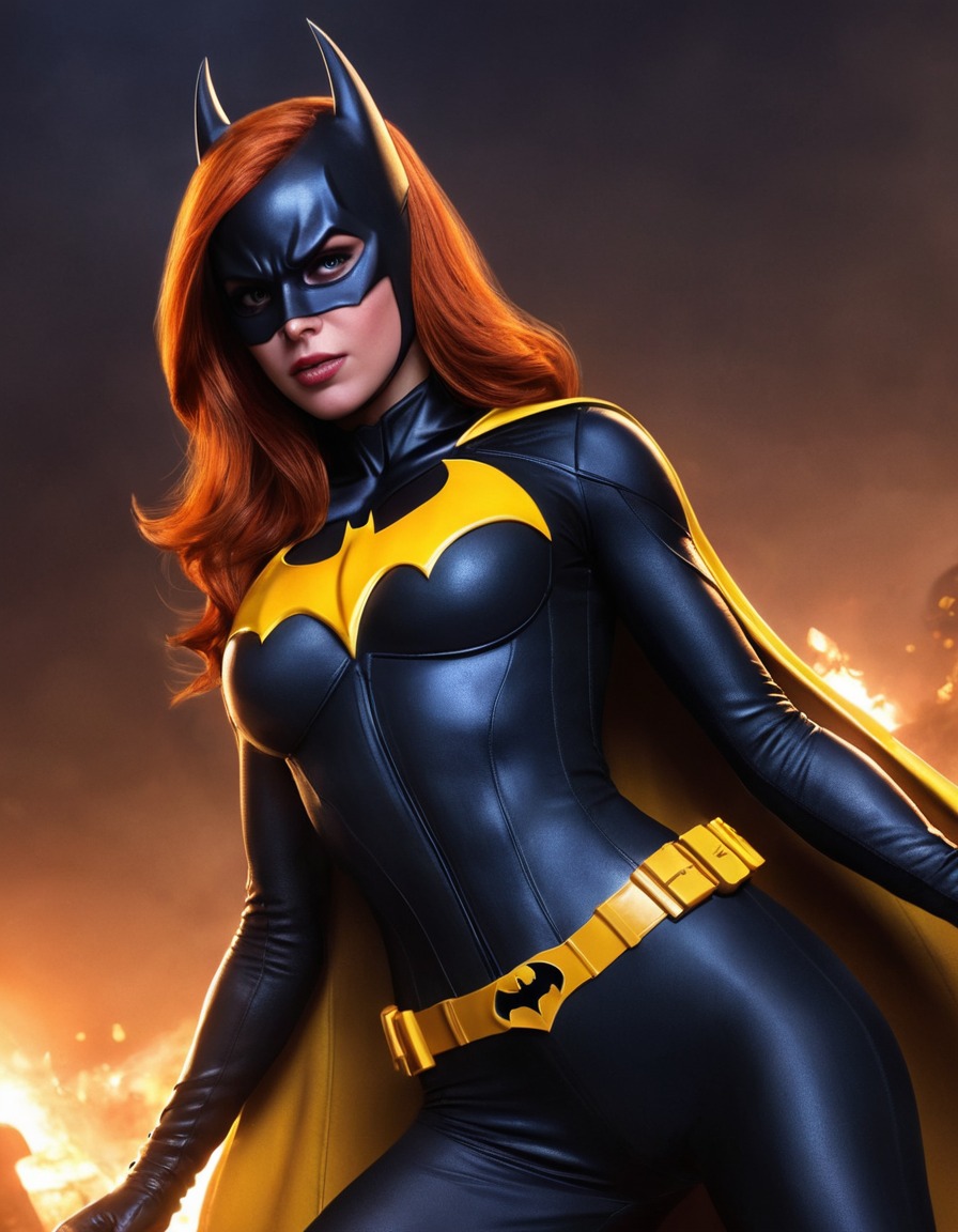 superhero, defeated, batgirl, dc comics, villain