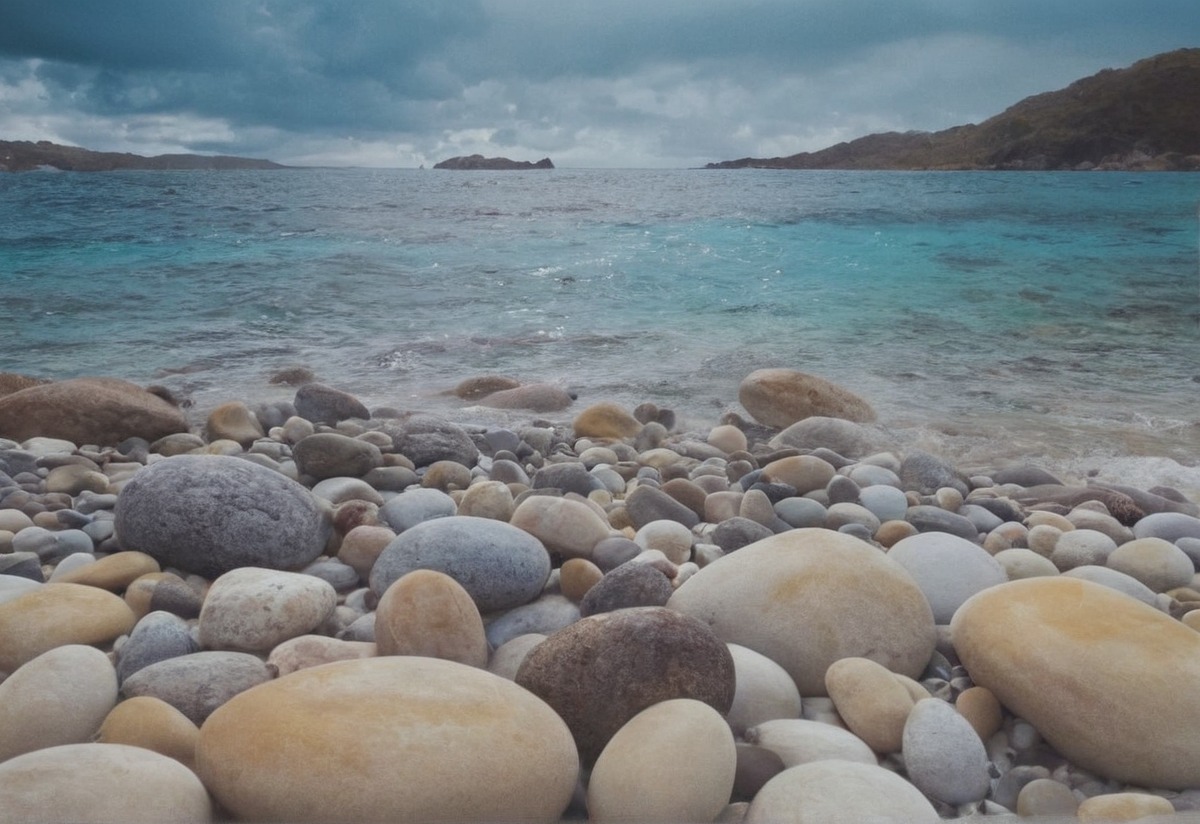 traditionalart, sea, beach, dunoon, pastels, pebblebeach, pebbles, scotland, shoreline