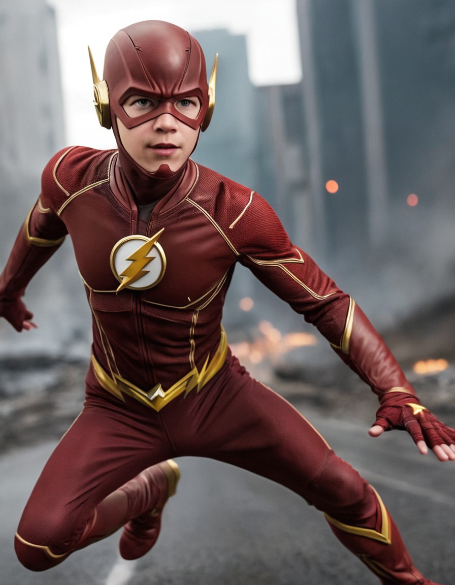 the flash, superhero, barry allen, childhood, dc comics