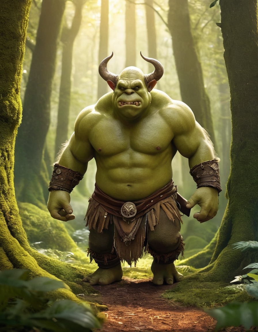 ogre, fantasy, magical forest, folklore, cultural diversity