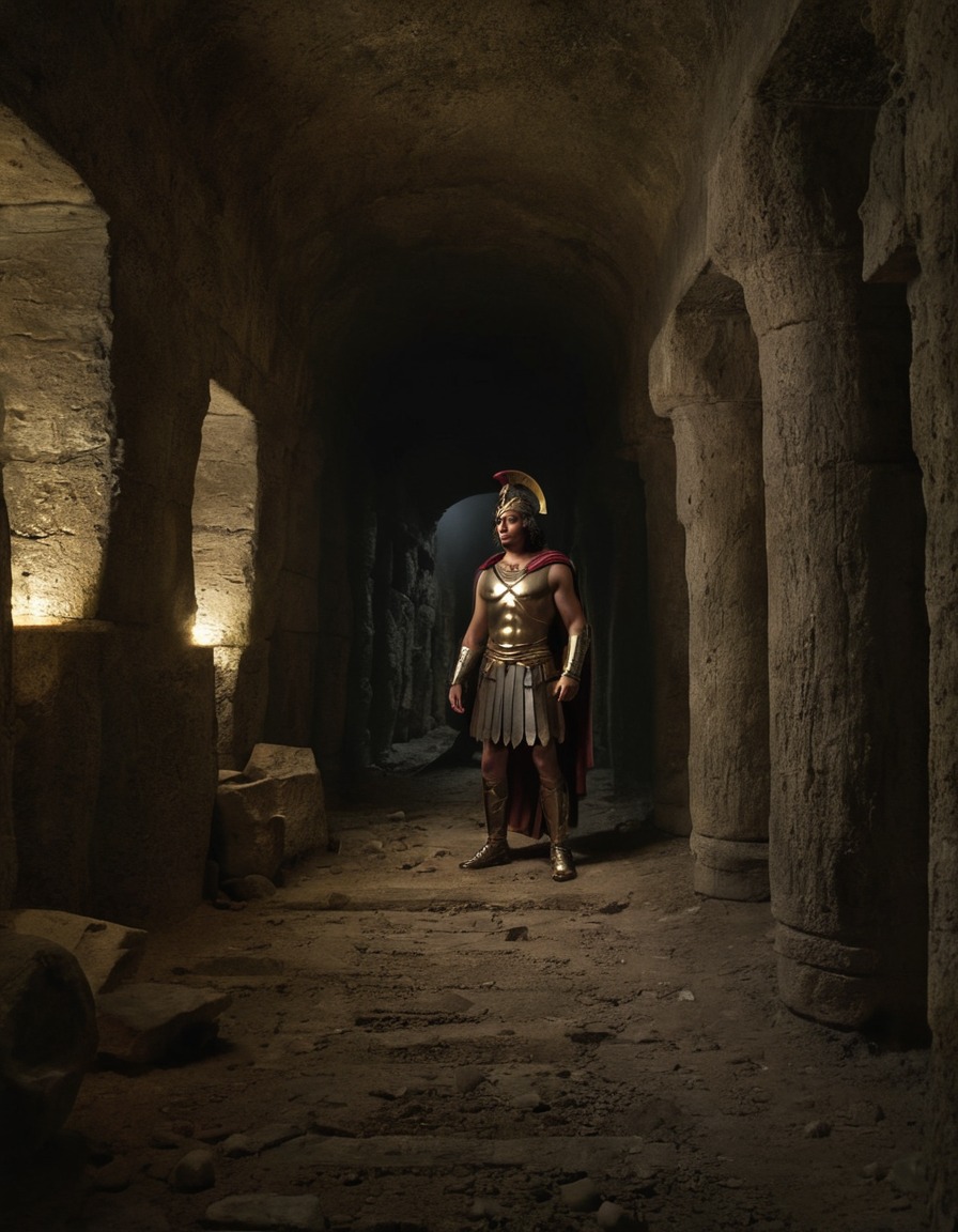 alexander the great, underground passageway, ancient artifacts, historical figure