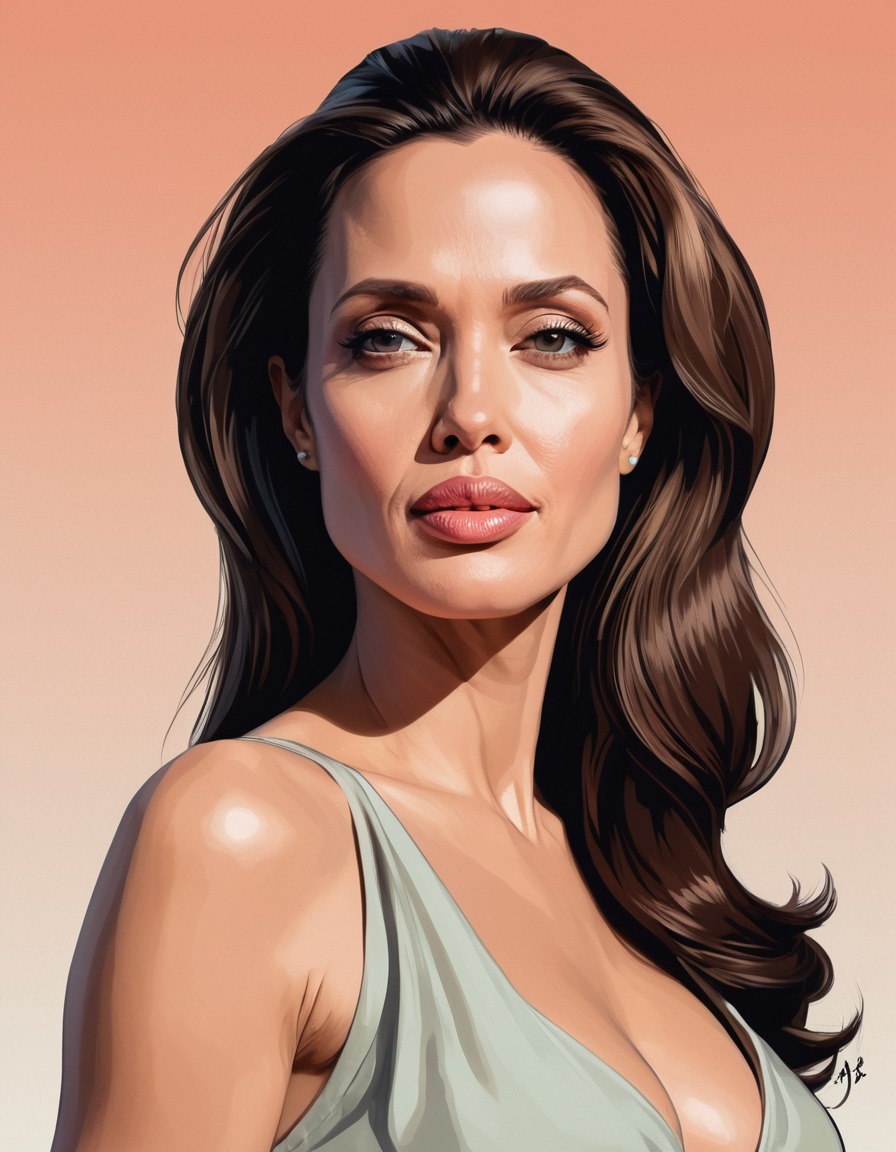 angelina jolie, portrait, actress, celebrity, confident, powerful