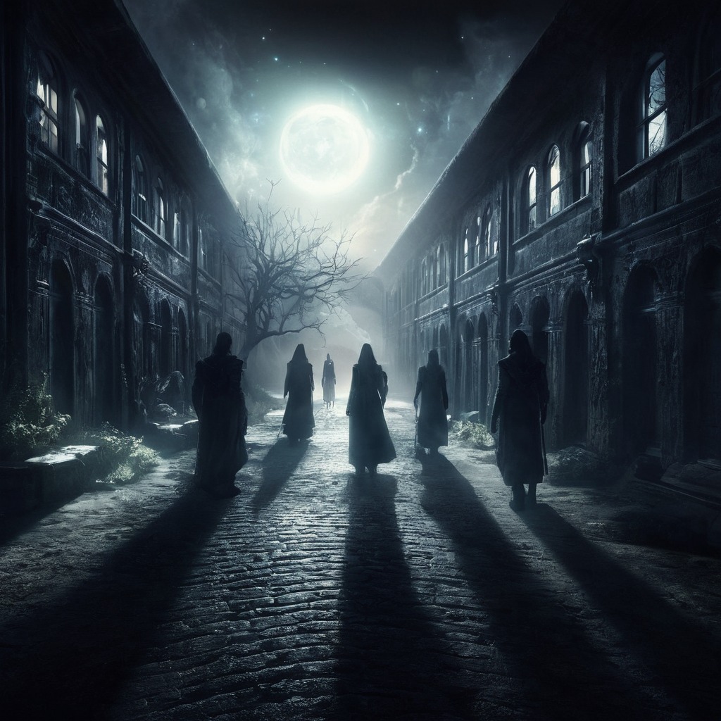 horror, creepy, ghost, spooky, digitalart, gothic, cemetery, fantasyart, vampire, halloween, supernatural, fog, shadows