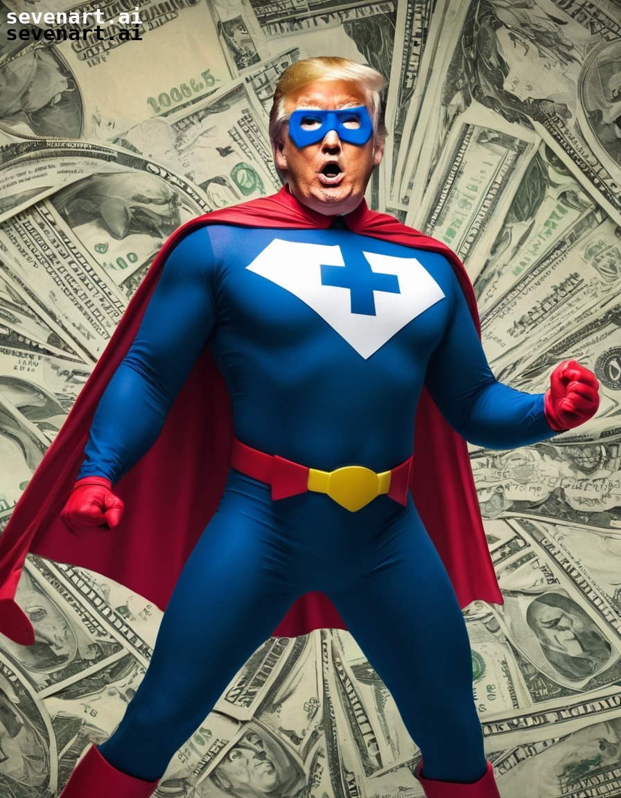 donald trump, superhero, cape, dollar bills, tax forms, trump, donaldtrump