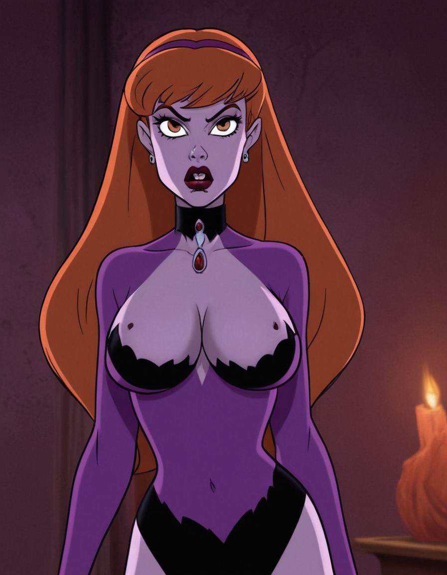 vampire, daphne blake, scooby-doo, fictional character, mystery-solving, supernatural, cartoon