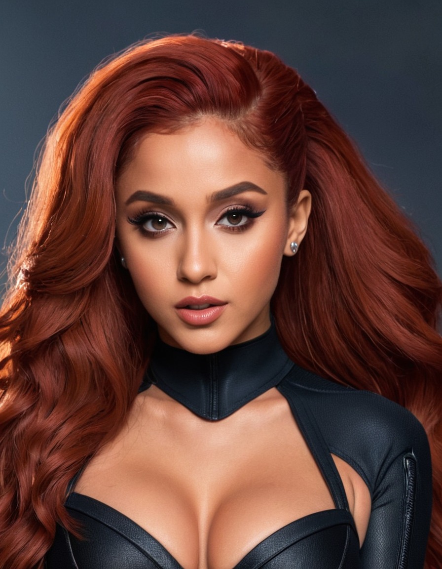 black widow, ariana grande, superhero, celebrity, singer, actress