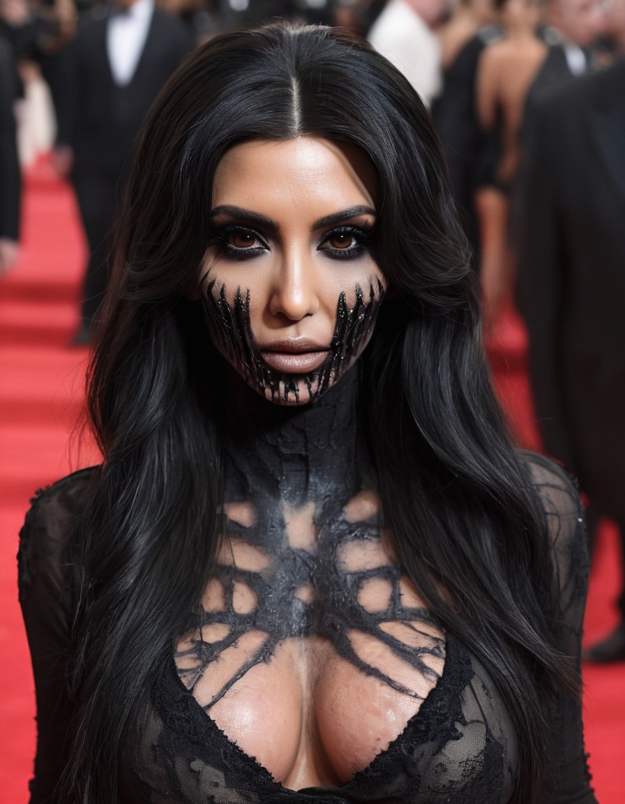 kim kardashian, zombie, undead, red carpet, glamour, celebrity, celebrities