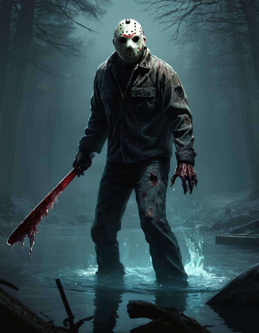 jason voorhees, zombie, crystal lake, horror, movie character