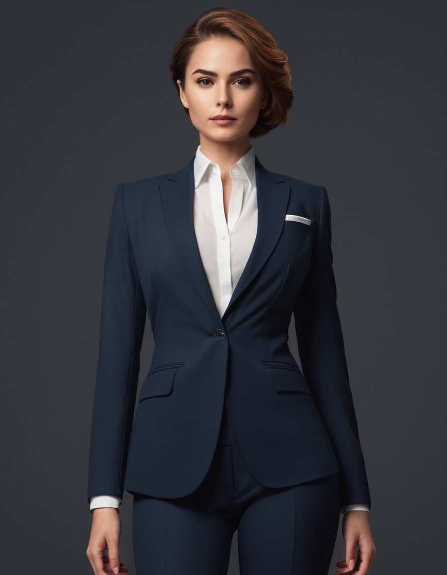 confidence, power, sensuality, woman, suit