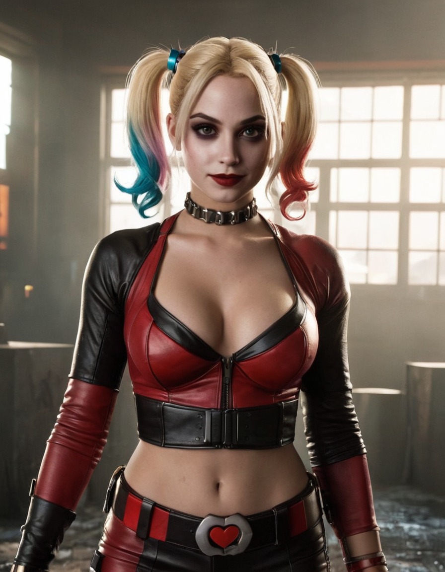 superhero, dc comics, villain, harley quinn, defeat, comic books