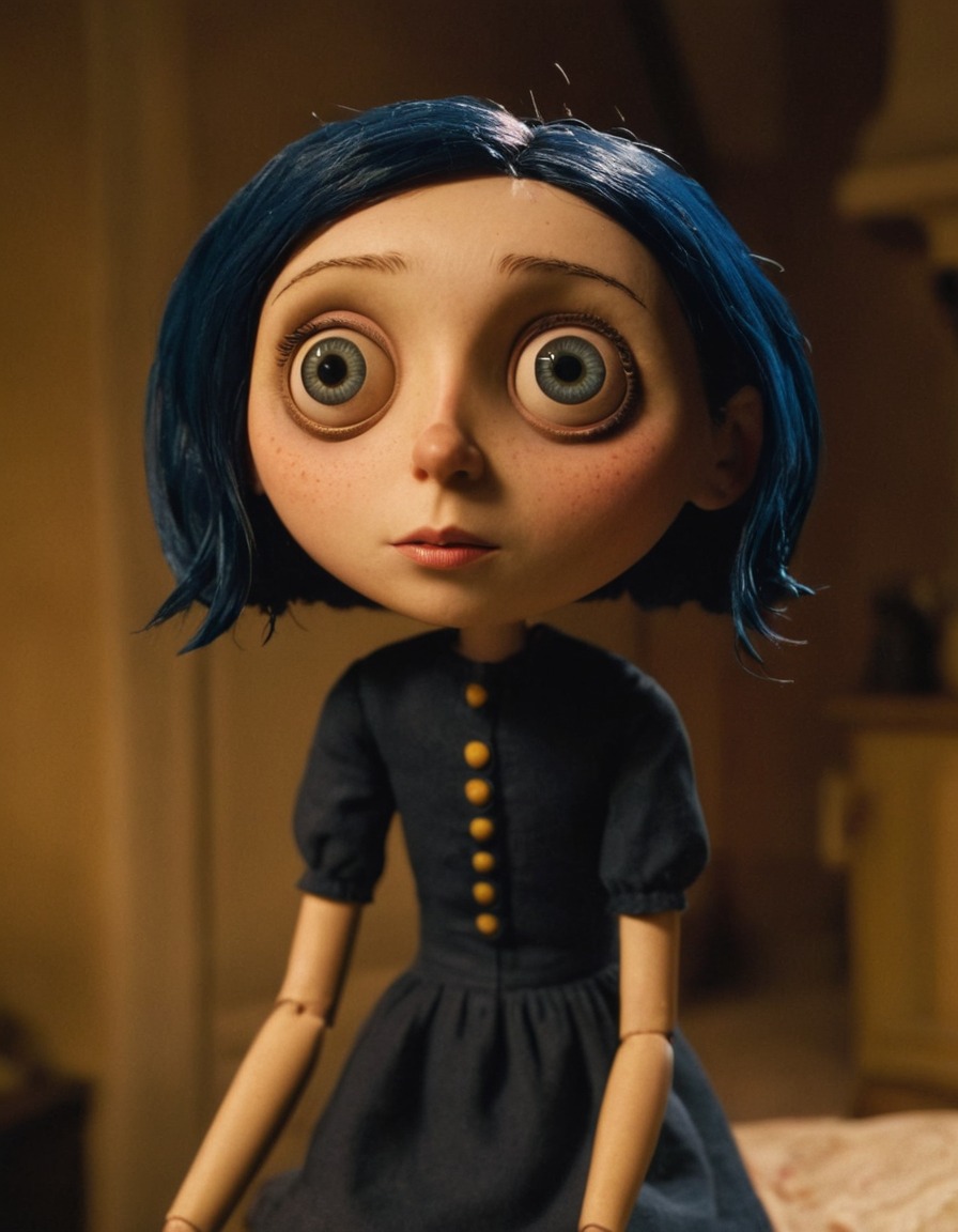 coraline jones, fictional character, beautiful woman, fairy tale character, neil gaiman, young adult novel, imaginary girl