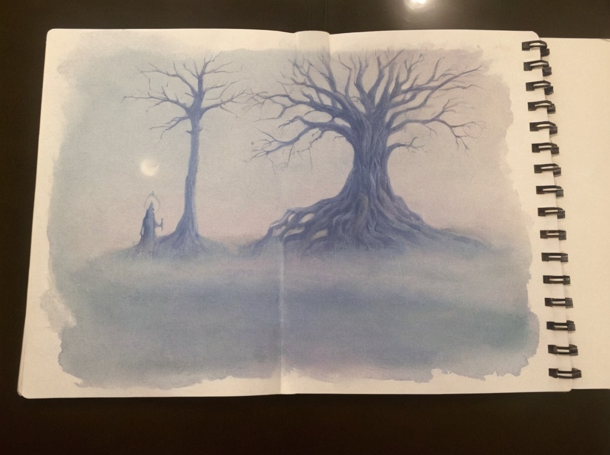 forestfantasy, traditionalart, traditionaldrawing, watercolor, watercolorpainting