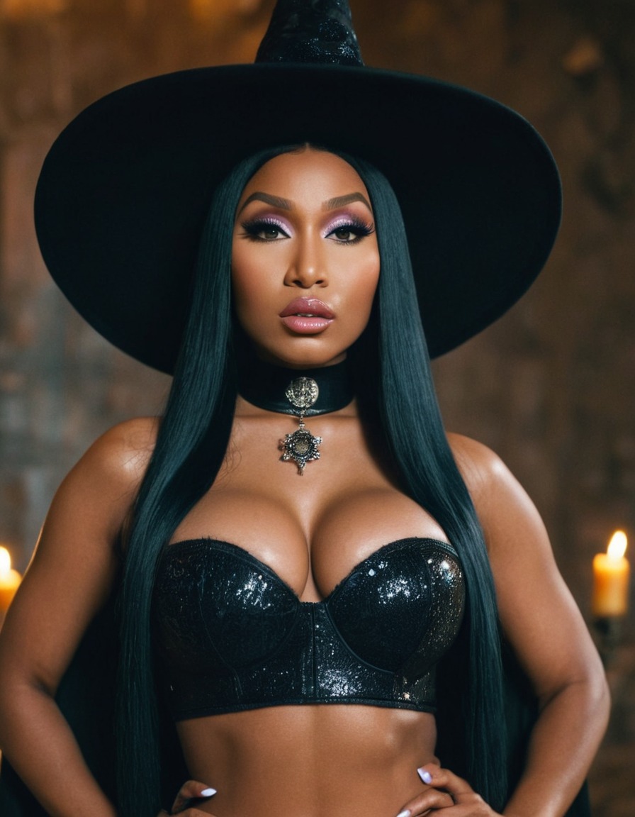 nicki minaj, witch, rapper, music artist, female artist, pop culture, hip hop